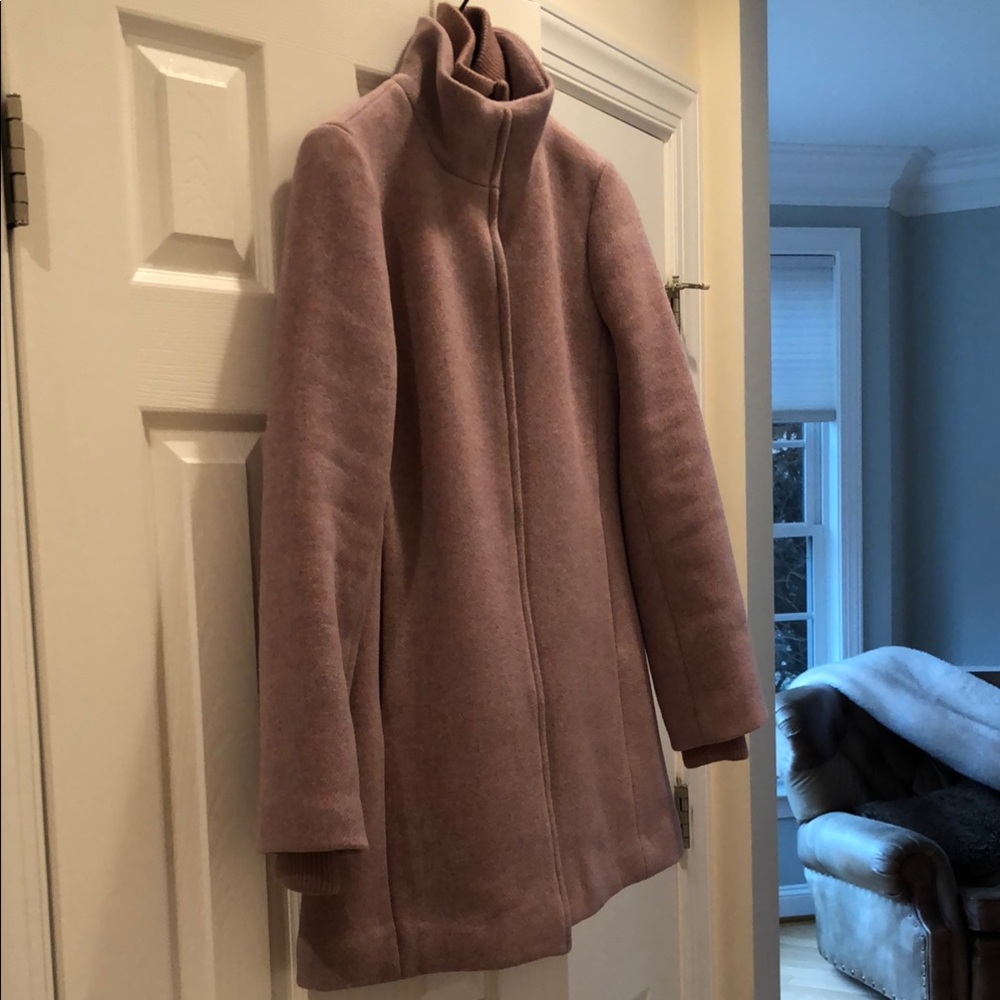 JCrew wool coat. NWOT. Very warm!  Lavender with speckles size 6